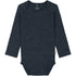 Mikk-Line Merino Wool LS Body Wool Melange Blue Nights